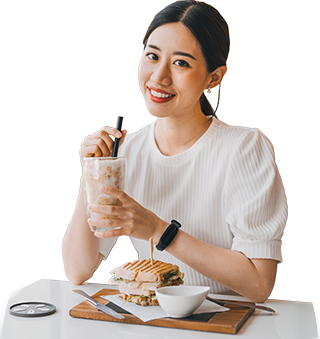 girl eating